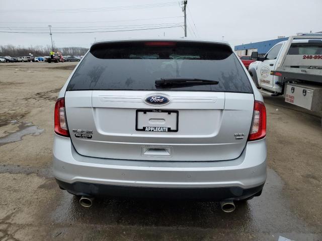 2FMDK4JC9EBA45497 - 2014 FORD EDGE SEL SILVER photo 6