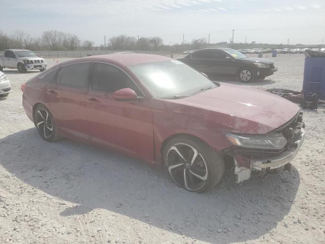 1HGCV1F33JA054556 - 2018 HONDA ACCORD SPORT RED photo 4