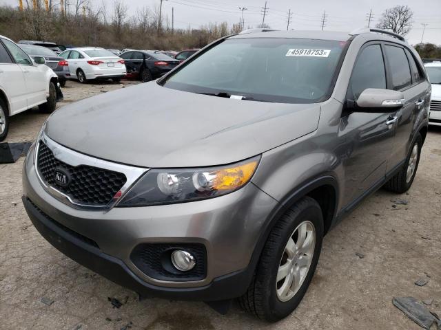 5XYKT3A6XCG267150 - 2012 KIA SORENTO BASE GRAY photo 1