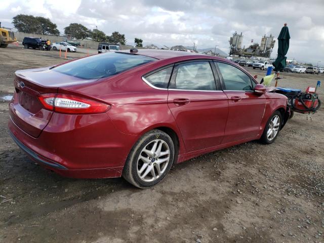 3FA6P0H79DR113495 - 2013 FORD FUSION SE RED photo 3