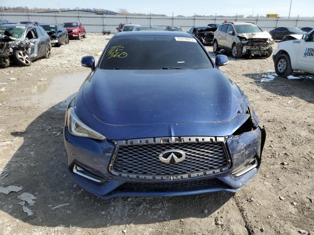 JN1EV7EL1JM390364 - 2018 INFINITI Q60 LUXE 300 BLUE photo 5