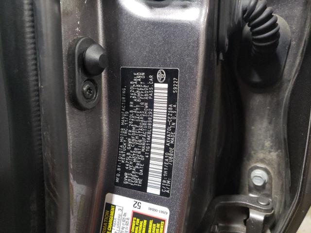 4T1G11AK8LU898292 - 2020 TOYOTA CAMRY SE GRAY photo 12