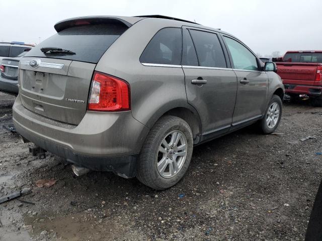 2FMDK3KC7DBB36100 - 2013 FORD EDGE LIMITED GRAY photo 3