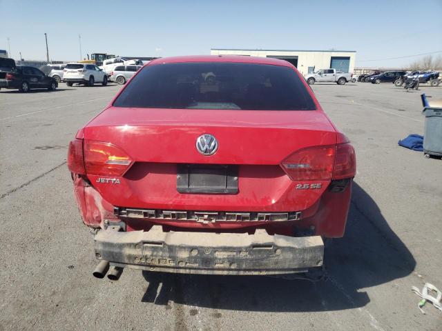 3VWDP7AJ6DM408922 - 2013 VOLKSWAGEN JETTA SE RED photo 6