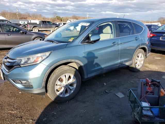 2HKRM4H54FH661674 - 2015 HONDA CR-V EX TURQUOISE photo 1