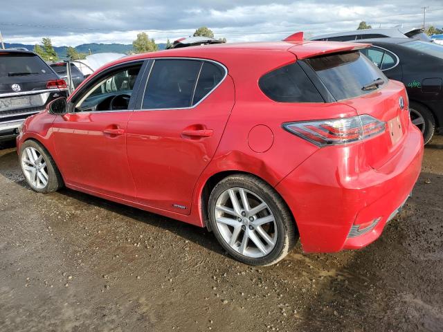 JTHKD5BHXE2199372 - 2014 LEXUS CT 200 RED photo 2