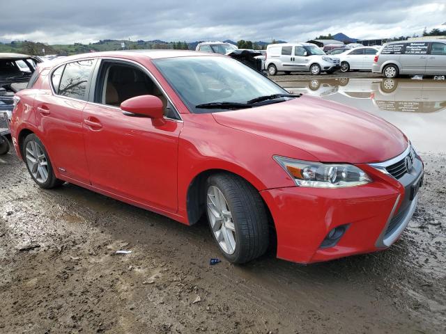 JTHKD5BHXE2199372 - 2014 LEXUS CT 200 RED photo 4