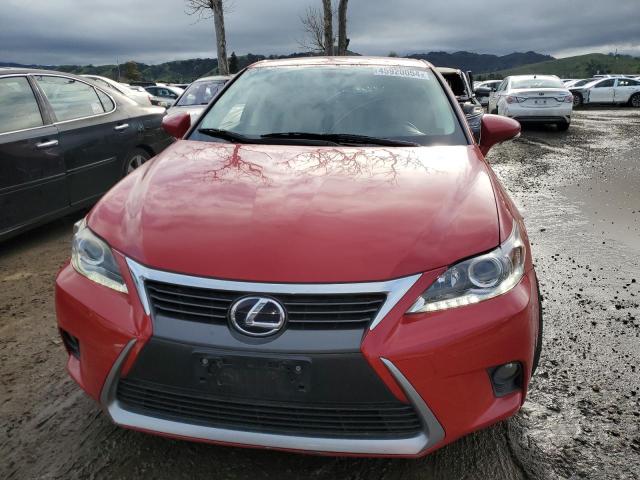 JTHKD5BHXE2199372 - 2014 LEXUS CT 200 RED photo 5