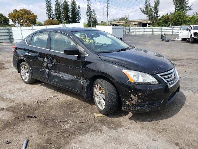 3N1AB7AP0FY340317 - 2015 NISSAN SENTRA S BLACK photo 4