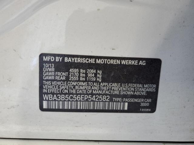 WBA3B5C56EP542582 - 2014 BMW 328 XI SULEV WHITE photo 12