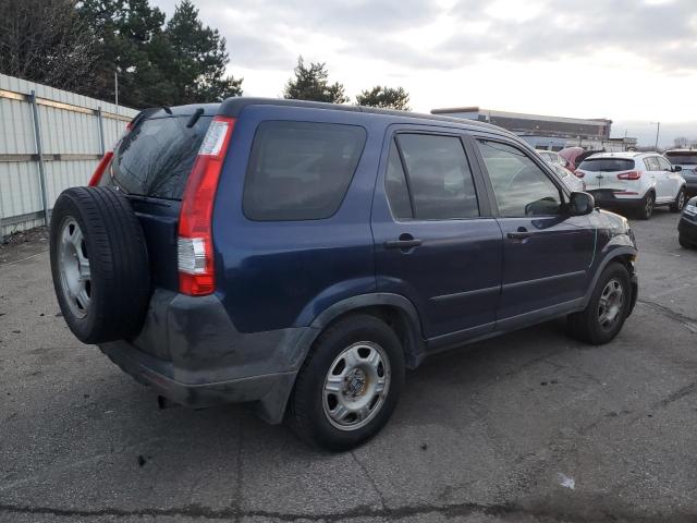 JHLRD68545C001224 - 2005 HONDA CR-V LX BLUE photo 3