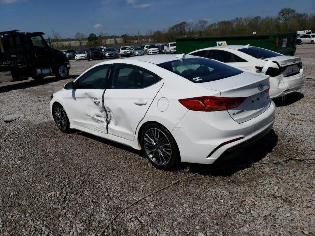 KMHD04LB9JU494581 - 2018 HYUNDAI ELANTRA SPORT WHITE photo 2