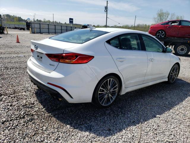 KMHD04LB9JU494581 - 2018 HYUNDAI ELANTRA SPORT WHITE photo 3