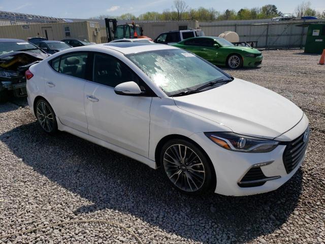 KMHD04LB9JU494581 - 2018 HYUNDAI ELANTRA SPORT WHITE photo 4