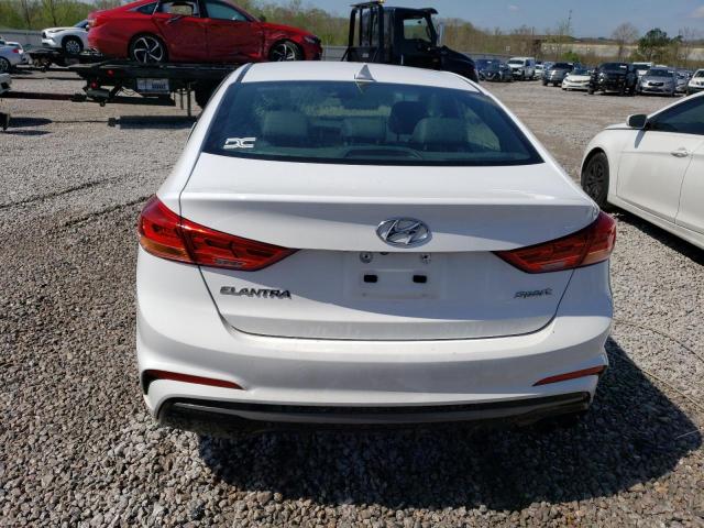 KMHD04LB9JU494581 - 2018 HYUNDAI ELANTRA SPORT WHITE photo 6