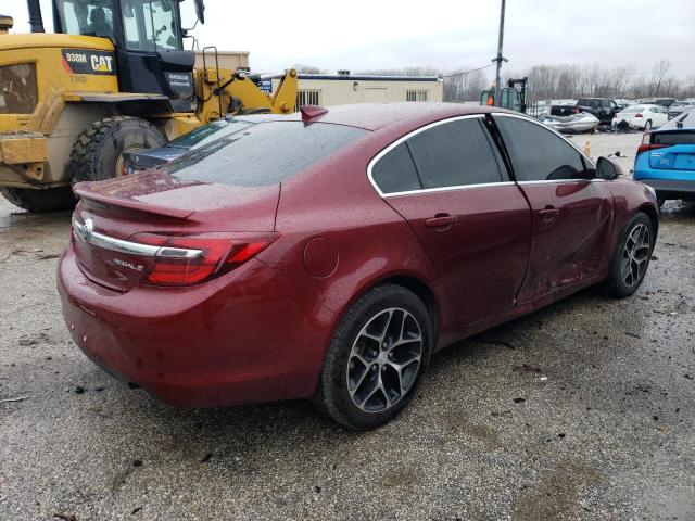 2G4GL5EX1H9193023 - 2017 BUICK REGAL SPORT TOURING MAROON photo 3