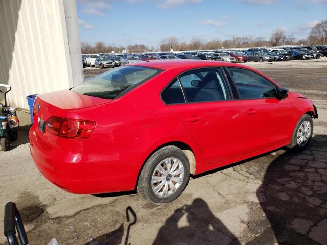 3VW2K7AJ7EM230946 - 2014 VOLKSWAGEN JETTA BASE 红色 照片 3