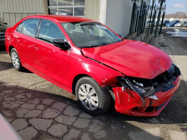 3VW2K7AJ7EM230946 - 2014 VOLKSWAGEN JETTA BASE 红色 照片 4