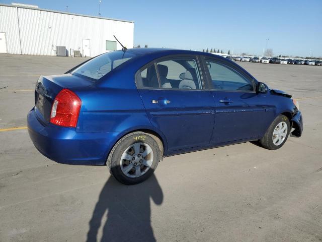 KMHCN46C26U008055 - 2006 HYUNDAI ACCENT GLS BLUE photo 3