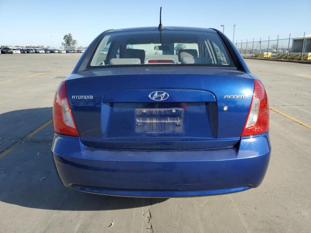 KMHCN46C26U008055 - 2006 HYUNDAI ACCENT GLS BLUE photo 6