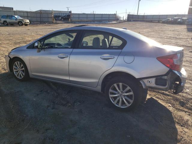 19XFB2F92CE329168 - 2012 HONDA CIVIC EXL SILVER photo 2