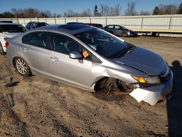 19XFB2F92CE329168 - 2012 HONDA CIVIC EXL SILVER photo 4