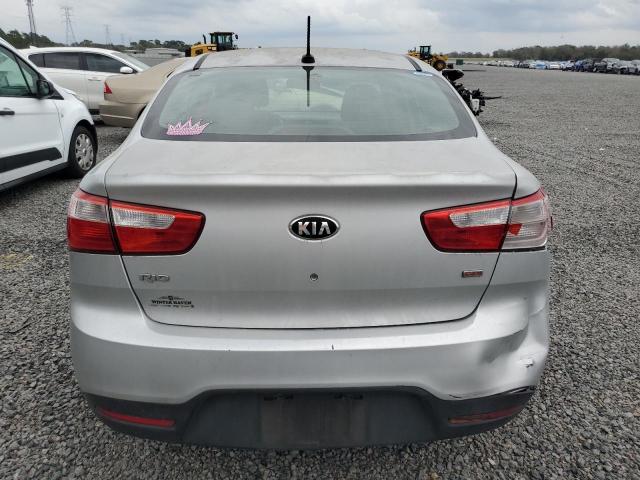 KNADM4A37E6413038 - 2014 KIA RIO LX SILVER photo 6