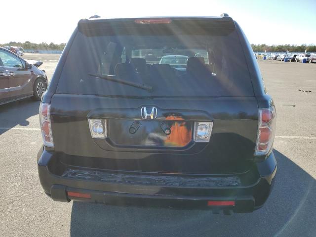 2HKYF18407H535213 - 2007 HONDA PILOT EX BLACK photo 6