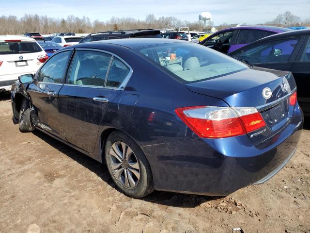 1HGCR2F3XFA240645 - 2015 HONDA ACCORD LX BLUE photo 2