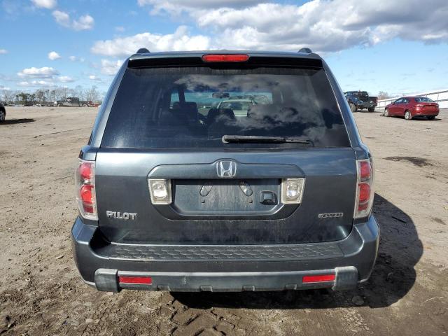 5FNYF187X6B030240 - 2006 HONDA PILOT EX BLUE photo 6