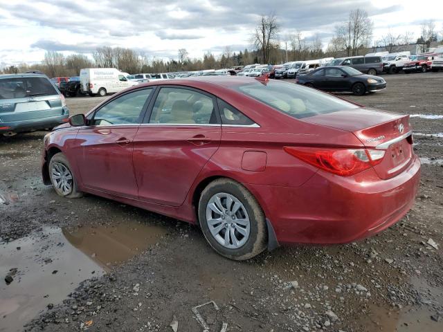 5NPEB4AC8CH343758 - 2012 HYUNDAI SONATA GLS RED photo 2