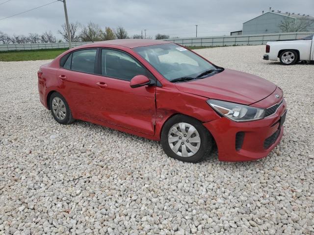 3KPA24AB6JE071329 - 2018 KIA RIO LX RED photo 4