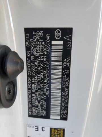 JTKJF5C78E3067405 - 2014 TOYOTA SCION TC WHITE photo 13