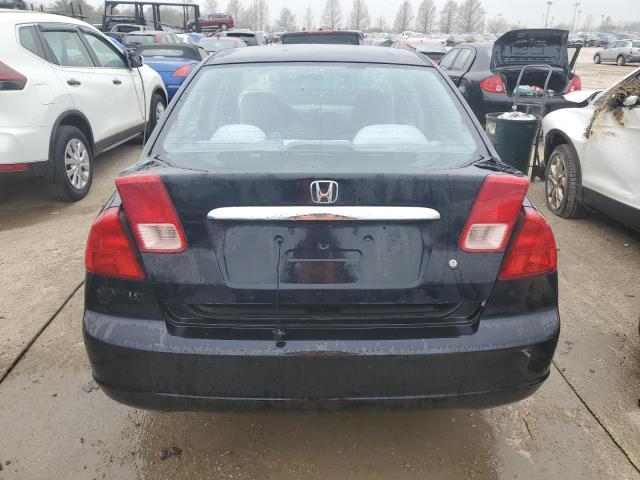 1HGES16571L054552 - 2001 HONDA CIVIC LX BLACK photo 6