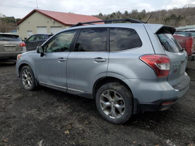 JF2SJAUC3FH406950 - 2015 SUBARU FORESTER 2.5I TOURING BLUE photo 2