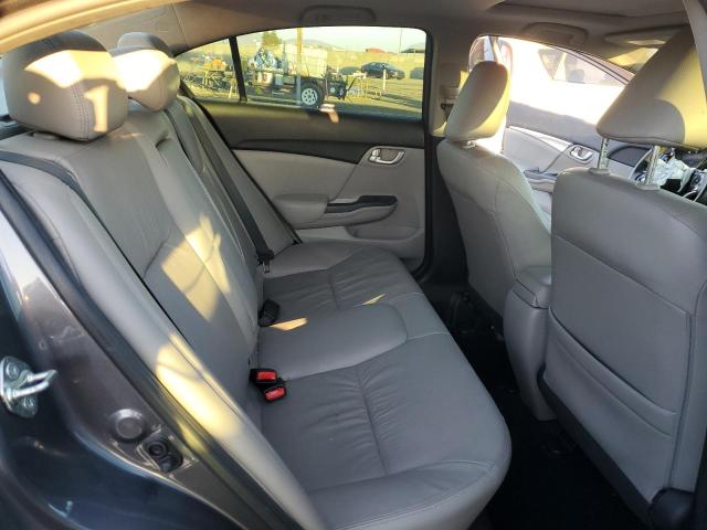 2HGFB2F95FH521064 - 2015 HONDA CIVIC EXL ნაცრისფერი ფოტო 10