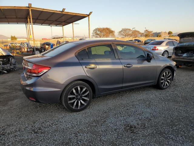 2HGFB2F95FH521064 - 2015 HONDA CIVIC EXL ნაცრისფერი ფოტო 3