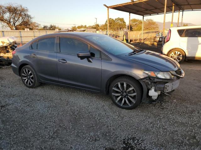 2HGFB2F95FH521064 - 2015 HONDA CIVIC EXL ნაცრისფერი ფოტო 4