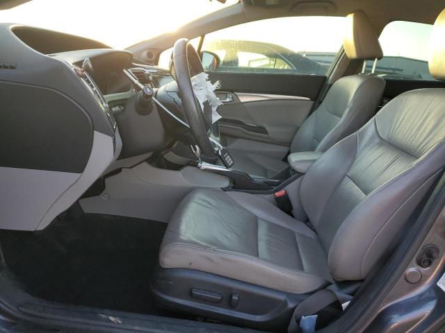 2HGFB2F95FH521064 - 2015 HONDA CIVIC EXL ნაცრისფერი ფოტო 7