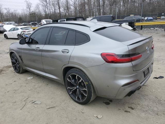 5YMUJ0C06M9H93911 - 2021 BMW X4 M COMPETITION GRAY photo 2