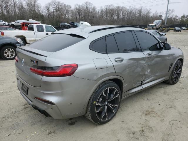 5YMUJ0C06M9H93911 - 2021 BMW X4 M COMPETITION GRAY photo 3