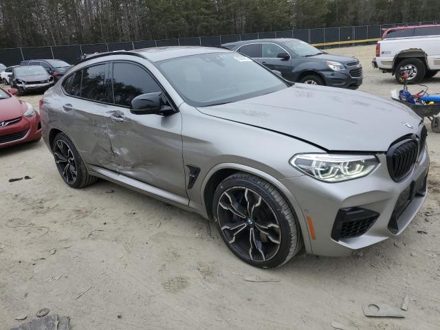 5YMUJ0C06M9H93911 - 2021 BMW X4 M COMPETITION GRAY photo 4
