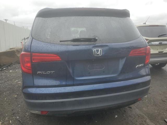 5FNYF6H53GB125025 - 2016 HONDA PILOT EXL BLUE photo 6