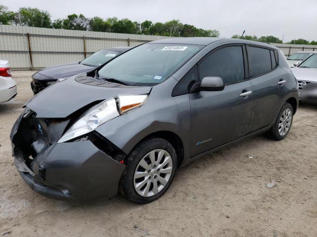 1N4AZ0CP6EC330417 - 2014 NISSAN LEAF S GRAY photo 1