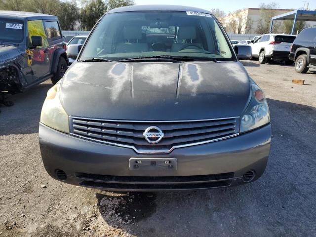 5N1BV28U68N115273 - 2008 NISSAN QUEST S GRAY photo 5