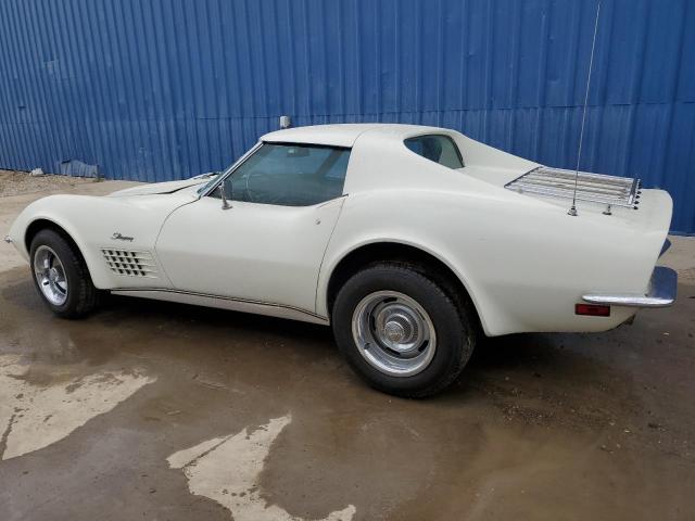 194371S115059 - 1971 CHEVROLET CORVETTE WHITE photo 2