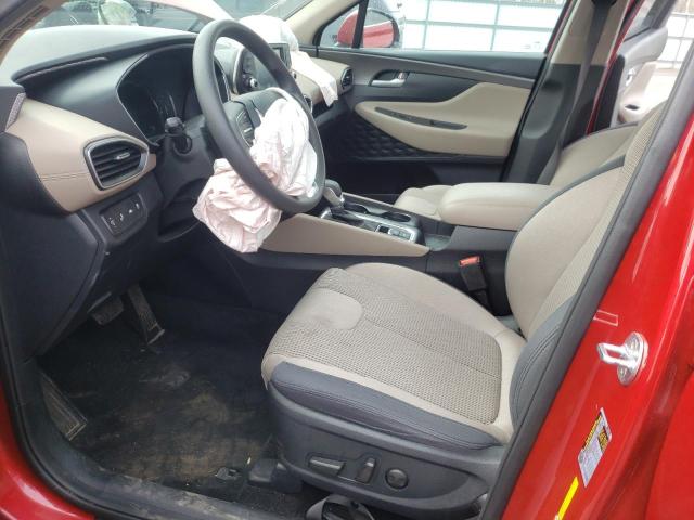 5NMS33AD4LH169929 - 2020 HYUNDAI SANTA FE SEL Կարմիր լուսանկար 7