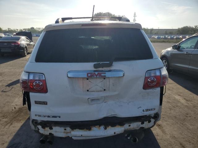 1GKLVKED6AJ123095 - 2010 GMC ACADIA SL WHITE photo 6