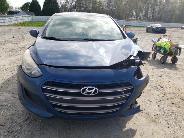 KMHD35LH2GU310124 - 2016 HYUNDAI ELANTRA GT BLUE photo 5