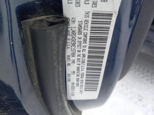 1J4RG4GK9AC157084 - 2010 JEEP COMMANDER SPORT Blau Foto 12